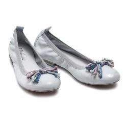 R.Polański Chaussures Basses Ballerines R.POLAŃSKI - 870/A Srebrny Przecierany Argent -R.Polański Soldes Magasin 0000208637435 03 bs kopia