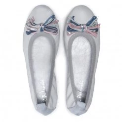 R.Polański Chaussures Basses Ballerines R.POLAŃSKI - 870/A Srebrny Przecierany Argent -R.Polański Soldes Magasin 0000208637435 04 bs kopia