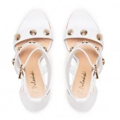 R.Polański Mules Et Sandales Sandales R.POLAŃSKI - 1287 Biały Lico Blanc -R.Polański Soldes Magasin 0000208694445 03 mg