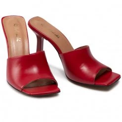 R.Polański Mules Et Sandales Mules / Sandales De Bain R.POLAŃSKI - 1268 Czerwony Lico Rouge -R.Polański Soldes Magasin 0000208694810 08 ki