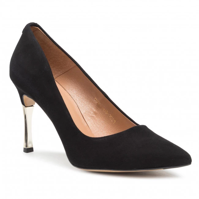 R.Polański Chaussures Basses Talons Aiguilles R.POLAŃSKI - 982 Czarmy Zamsz 1 Noir 1 R.Polański Chaussures Basses Talons Aiguilles R.POLAŃSKI - 982 Czarmy Zamsz 1 Noir