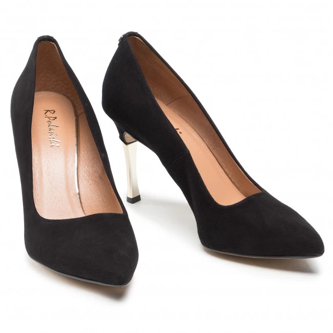 R.Polański Chaussures Basses Talons Aiguilles R.POLAŃSKI - 982 Czarmy Zamsz 1 Noir 5 R.Polański Chaussures Basses Talons Aiguilles R.POLAŃSKI - 982 Czarmy Zamsz 1 Noir – Image 5