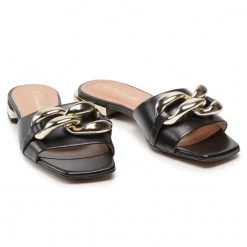 R.Polański Mules Et Sandales Mules / Sandales De Bain R.POLAŃSKI - 1271 Czarny Lico Noir -R.Polański Soldes Magasin 0000208696784 05 mg