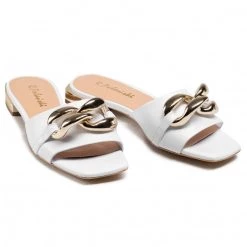 R.Polański Mules Et Sandales Mules / Sandales De Bain R.POLAŃSKI - 1271 Biały Lico Blanc -R.Polański Soldes Magasin 0000208696876 05 nc