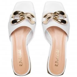 R.Polański Mules Et Sandales Mules / Sandales De Bain R.POLAŃSKI - 1271 Biały Lico Blanc -R.Polański Soldes Magasin 0000208696876 07 nc