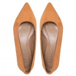 R.Polański Chaussures Basses Ballerines R.POLAŃSKI - 727 Pomarańczowy Zamsz Orange -R.Polański Soldes Magasin 0000208772655 03 pa 1