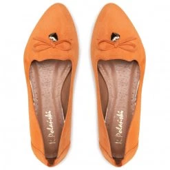 R.Polański Chaussures Basses R.POLAŃSKI - 1092 Pomarańczowy Zamsz Orange -R.Polański Soldes Magasin 0000208815673 06 pl