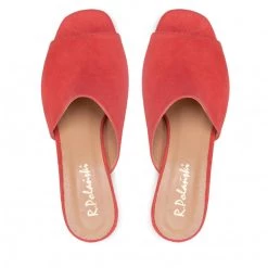 Mules Et Sandales Mules / Sandales De Bain R.Polański - 940 Koral Zamsz Rouge -R.Polański Soldes Magasin 0000208816960 05 ph 2