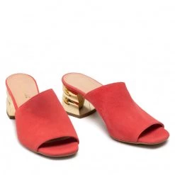 Mules Et Sandales Mules / Sandales De Bain R.Polański - 940 Koral Zamsz Rouge -R.Polański Soldes Magasin 0000208816960 07 ph 2