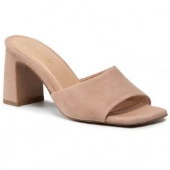 R.Polański Mules Et Sandales Mules / Sandales De Bain R.POLAŃSKI - 1274/A Beżowy Zamsz Beige