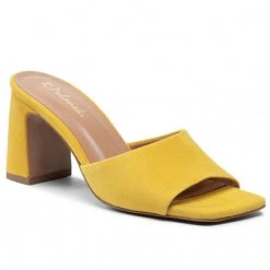 R.Polański Mules Et Sandales Mules / Sandales De Bain R.POLAŃSKI - 1274/A Żółty Zamsz Jaune
