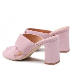 R.Polański Mules Et Sandales Mules / Sandales De Bain R.POLAŃSKI - 1306 Różowy Zamsz Rose -R.Polański Soldes Magasin 0000208876643 02 rz 1