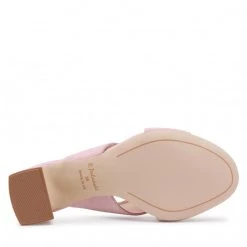 R.Polański Mules Et Sandales Mules / Sandales De Bain R.POLAŃSKI - 1306 Różowy Zamsz Rose -R.Polański Soldes Magasin 0000208876643 05 rz 1