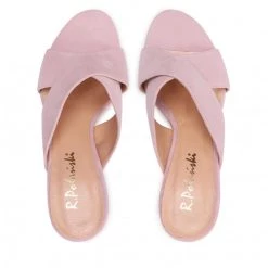 R.Polański Mules Et Sandales Mules / Sandales De Bain R.POLAŃSKI - 1306 Różowy Zamsz Rose -R.Polański Soldes Magasin 0000208876643 07 d rz 1