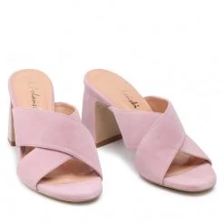 R.Polański Mules Et Sandales Mules / Sandales De Bain R.POLAŃSKI - 1306 Różowy Zamsz Rose -R.Polański Soldes Magasin 0000208876643 08 rz 1
