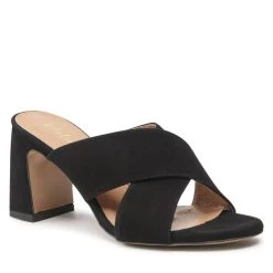 R.Polański Mules Et Sandales Mules / Sandales De Bain R.POLAŃSKI - 1306 Czarny Zamsz Noir