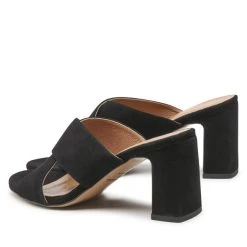 R.Polański Mules Et Sandales Mules / Sandales De Bain R.POLAŃSKI - 1306 Czarny Zamsz Noir -R.Polański Soldes Magasin 0000208876728 02 rz 1