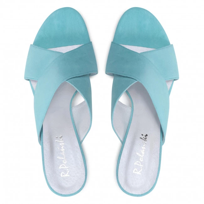 R.Polański Mules Et Sandales Mules / Sandales De Bain R.POLAŃSKI - 1306 Błękitny Zamsz Bleu 6 R.Polański Mules Et Sandales Mules / Sandales De Bain R.POLAŃSKI - 1306 Błękitny Zamsz Bleu – Image 6