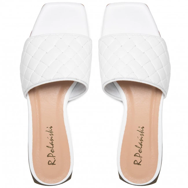 R.Polański Mules Et Sandales Mules / Sandales De Bain R.POLAŃSKI - 1313 Biała Plecionka Blanc 6 R.Polański Mules Et Sandales Mules / Sandales De Bain R.POLAŃSKI - 1313 Biała Plecionka Blanc – Image 6