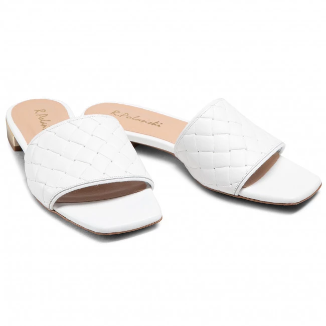 R.Polański Mules Et Sandales Mules / Sandales De Bain R.POLAŃSKI - 1313 Biała Plecionka Blanc 5 R.Polański Mules Et Sandales Mules / Sandales De Bain R.POLAŃSKI - 1313 Biała Plecionka Blanc – Image 5