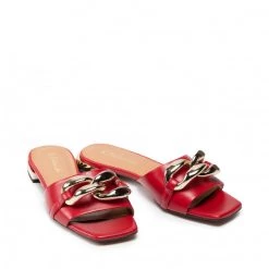 R.Polański Mules Et Sandales Mules / Sandales De Bain R.POLAŃSKI - 1271 Czerwony Lico Rouge -R.Polański Soldes Magasin 0000208912037 03 sw