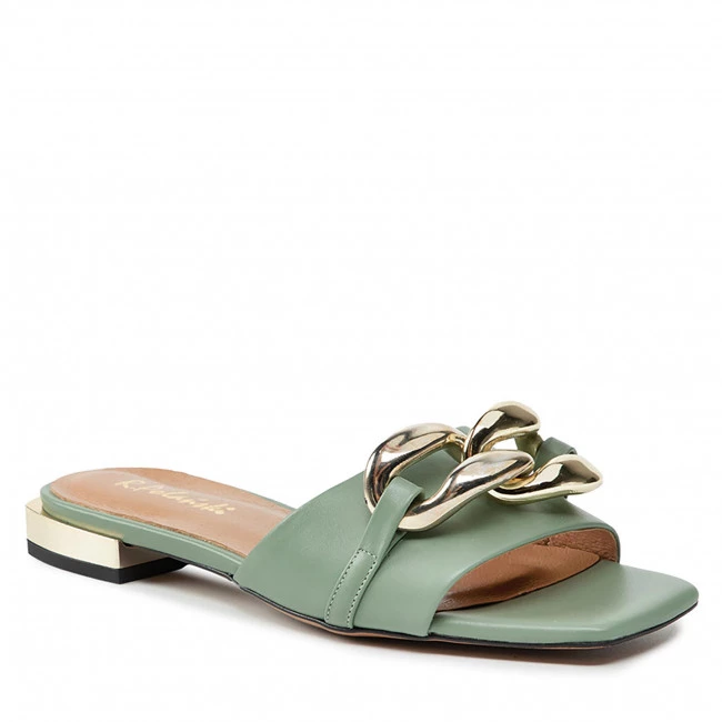 R.Polański Mules Et Sandales Mules / Sandales De Bain R.POLAŃSKI - 1271 Miętowy Lico Vert 1 R.Polański Mules Et Sandales Mules / Sandales De Bain R.POLAŃSKI - 1271 Miętowy Lico Vert