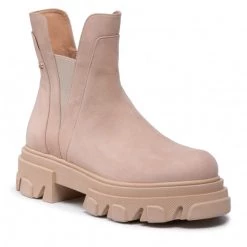 R.Polański Bottes Et Autres Bottines Chelsea R.POLAŃSKI - 1242 Beżowy Nubuk Beige