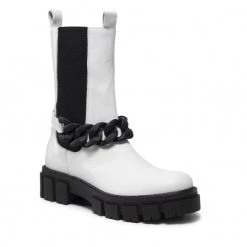 R.Polański Bottes Et Autres Bottines Chelsea R.POLAŃSKI - 1389 Biało/Czarny Blanc