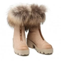 R.Polański Bottes Et Autres Bottines R.POLAŃSKI - 1405/K Ekri Nubuk Beige -R.Polański Soldes Magasin 0000209731200 07 rz