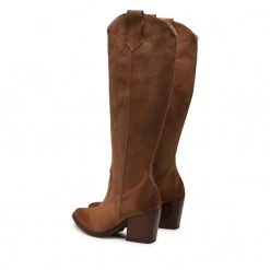 R.Polański Bottes Et Autres Bottes R.POLAŃSKI - 1414 Camel Zamsz 546 Marron -R.Polański Soldes Magasin 0000300008935 02 rz