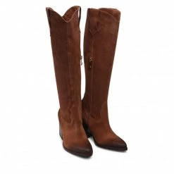 R.Polański Bottes Et Autres Bottes R.POLAŃSKI - 1414 Tabacco Zamsz Marron -R.Polański Soldes Magasin 0000300009369 03 rz