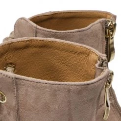 R.Polański Bottes Et Autres Bottines R.POLAŃSKI - 1406 Mokka Zamsz Beige -R.Polański Soldes Magasin 0000300011546 03 rz 1