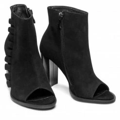 R.Polański Bottes Et Autres Bottines R.POLAŃSKI - 1413 Czarny Zamsz Noir -R.Polański Soldes Magasin 0000300016091 05 rz 1