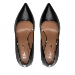 R.Polański Chaussures Basses Talons Aiguilles R.POLAŃSKI - 1223 Czarny Lico Noir -R.Polański Soldes Magasin 0000300017999 05 plj