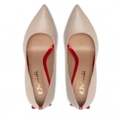 R.Polański Chaussures Basses Talons Aiguilles R.POLAŃSKI - 1223 Beżowy Lico/Czerwony Beige 11 R.Polański Chaussures Basses Talons Aiguilles R.POLAŃSKI - 1223 Beżowy Lico/Czerwony Beige -R.Polański Soldes Magasin 0000300019283 05 plj