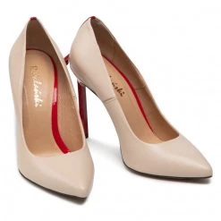 R.Polański Chaussures Basses Talons Aiguilles R.POLAŃSKI - 1223 Beżowy Lico/Czerwony Beige 10 R.Polański Chaussures Basses Talons Aiguilles R.POLAŃSKI - 1223 Beżowy Lico/Czerwony Beige -R.Polański Soldes Magasin 0000300019283 08 plj