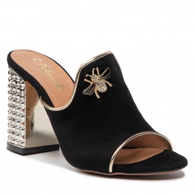 R.Polański Mules Et Sandales Mules / Sandales De Bain R.POLAŃSKI - 1007 Czarny Zamsz Noir 1 R.Polański Mules Et Sandales Mules / Sandales De Bain R.POLAŃSKI - 1007 Czarny Zamsz Noir