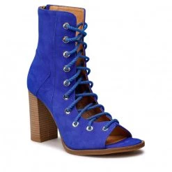 R.Polański Bottes Et Autres Bottines R.POLAŃSKI - 1406 Chaber Zamsz Bleu