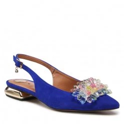 R.Polański Mules Et Sandales Sandales R.POLAŃSKI - 1015/L Chaber Zamsz Bleu