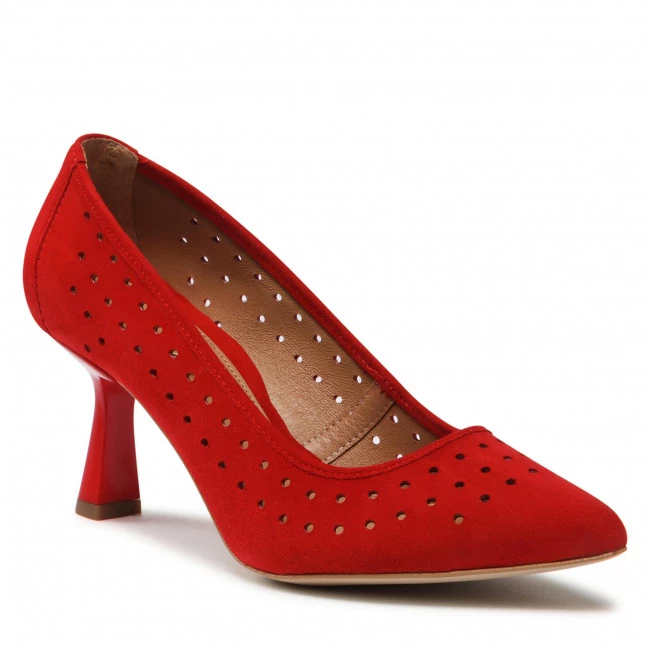 R.Polański Chaussures Basses R.POLAŃSKI - 1473 Czerwony Zamsz Rouge 1 R.Polański Chaussures Basses R.POLAŃSKI - 1473 Czerwony Zamsz Rouge