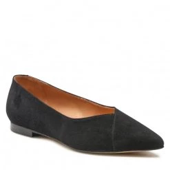 R.Polański Chaussures Basses Ballerines R.POLAŃSKI - 1474 Czarny Zamsz Noir