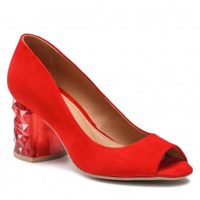 R.Polański Chaussures Basses R.POLAŃSKI - 1475 Czerwony Zamsz Rouge 1 R.Polański Chaussures Basses R.POLAŃSKI - 1475 Czerwony Zamsz Rouge