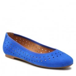 R.Polański Chaussures Basses Ballerines R.POLAŃSKI - 1484 Chaber Zamsz Bleu