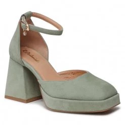 R.Polański Mules Et Sandales Chaussures Basses R.POLAŃSKI - 1454 Mięta Zamsz Vert