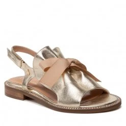 R.Polański Mules Et Sandales Sandales R.POLAŃSKI - 1435 Złoty Lico Or