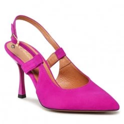 R.Polański Mules Et Sandales Sandales R.POLAŃSKI - 1442 Fuksja Zamsz Rose