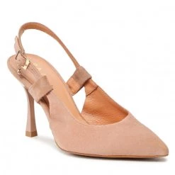 R.Polański Mules Et Sandales Sandales R.POLAŃSKI - 1442 Beżowy Zamsz Beige