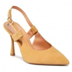 R.Polański Mules Et Sandales Sandales R.POLAŃSKI - 1442 Yellow Zamsz Jaune