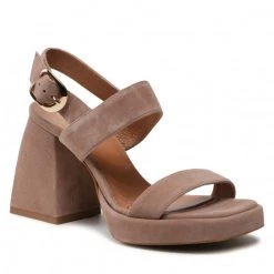 R.Polański Mules Et Sandales Sandales R.POLAŃSKI - 1451 Cappucino Zamsz Marron