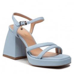 R.Polański Mules Et Sandales Sandales R.POLAŃSKI - 1458 Błekit Polina Lico 584 Bleu